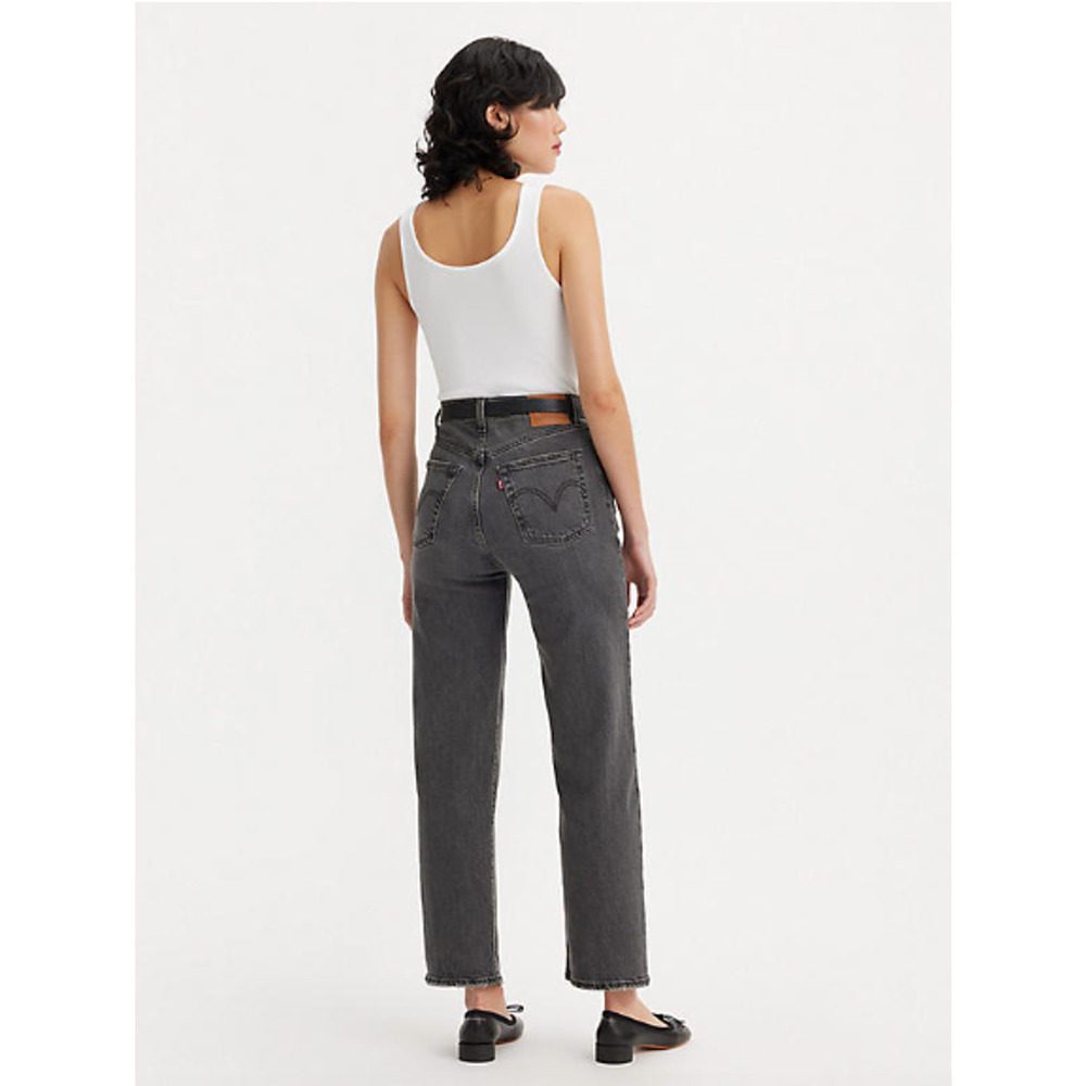 LEVI'S The Ribcage High Rise Rigid Straight Ankle Denim Jean - Picture 2 of 10